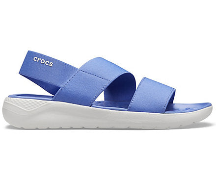 Crocs - Literide Stretch Sandal - Lapis / White