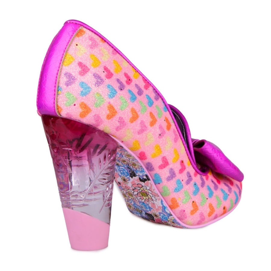 Irregular Choice Womens Ozzo High Heels - Pink - The Foot Factory
