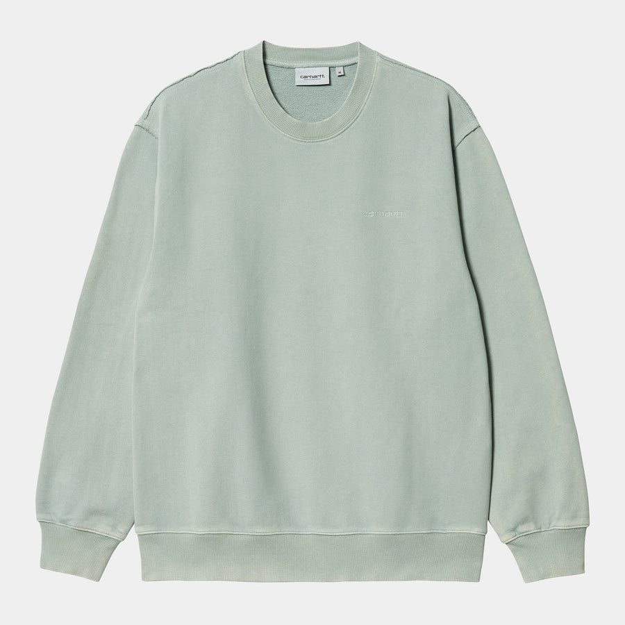 Carhartt Mens Marfa Sweat Top - Misty Sage Moon Wash - The Foot Factory